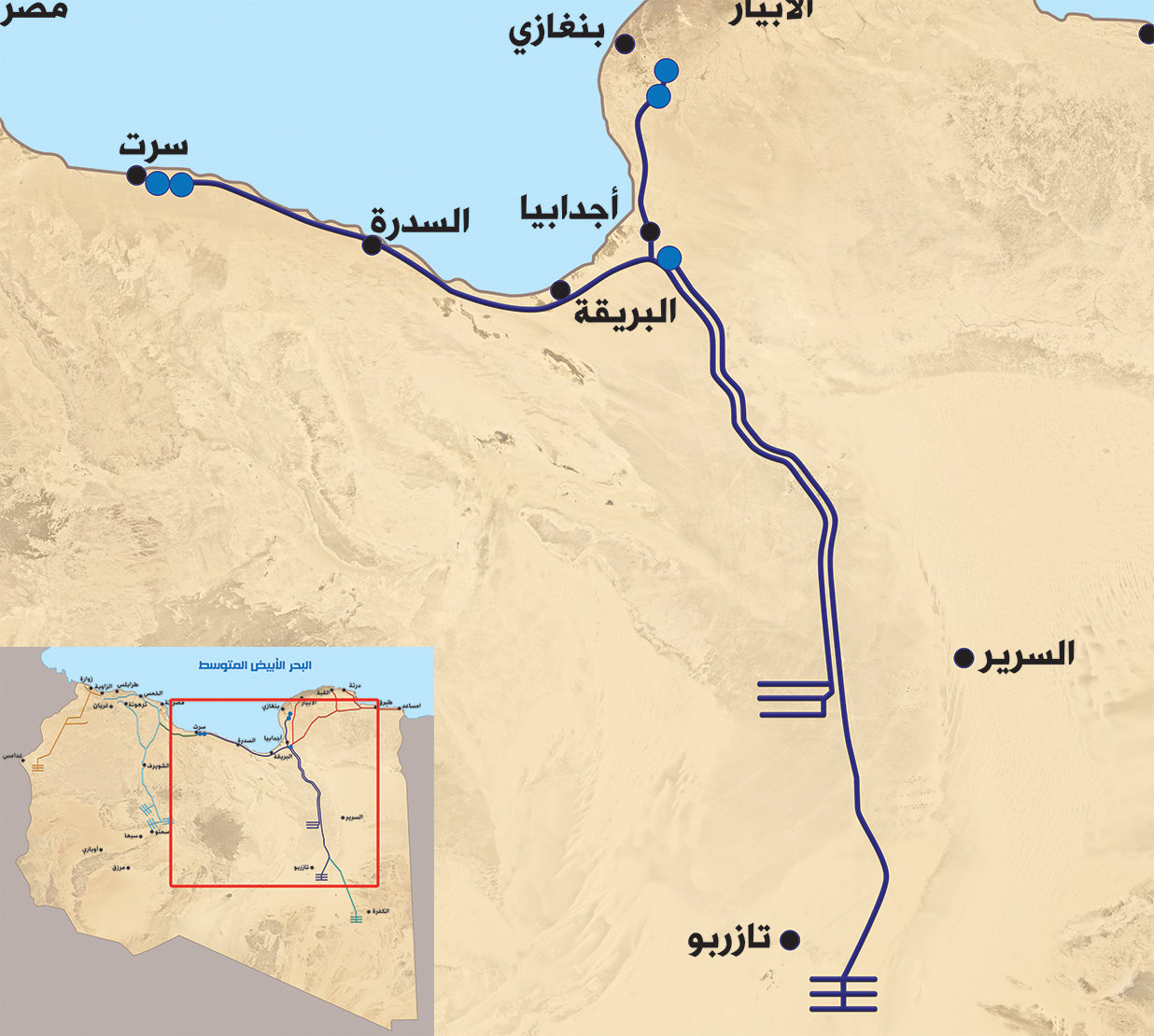 منظومة السرير / سرت - تازربو / بنغازي