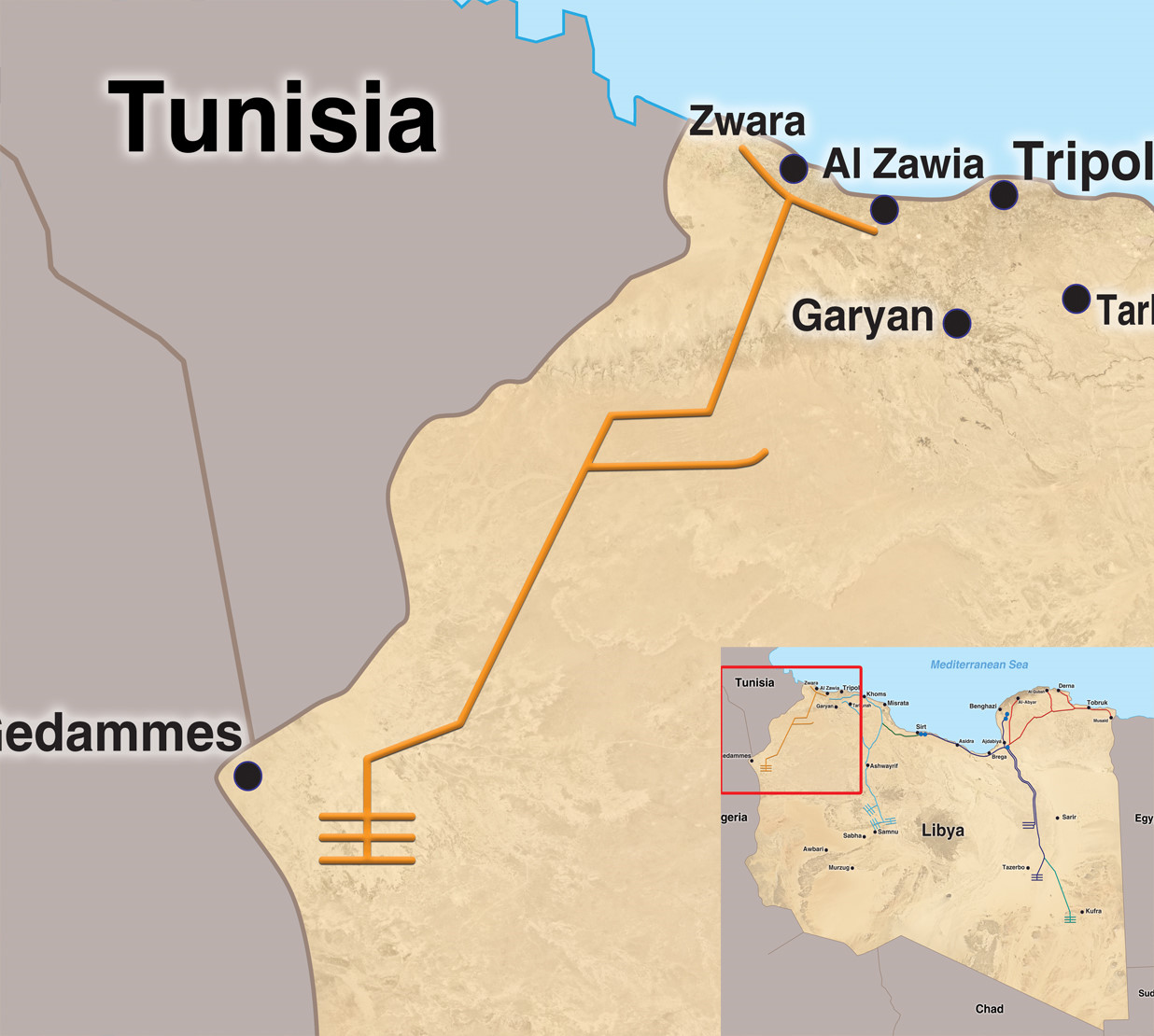 Ghadames - Zwara - Zawia